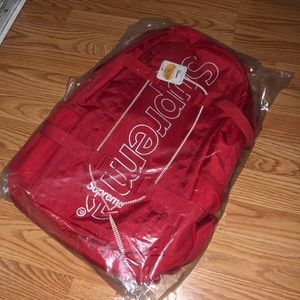 Supreme Red Backpack FW18